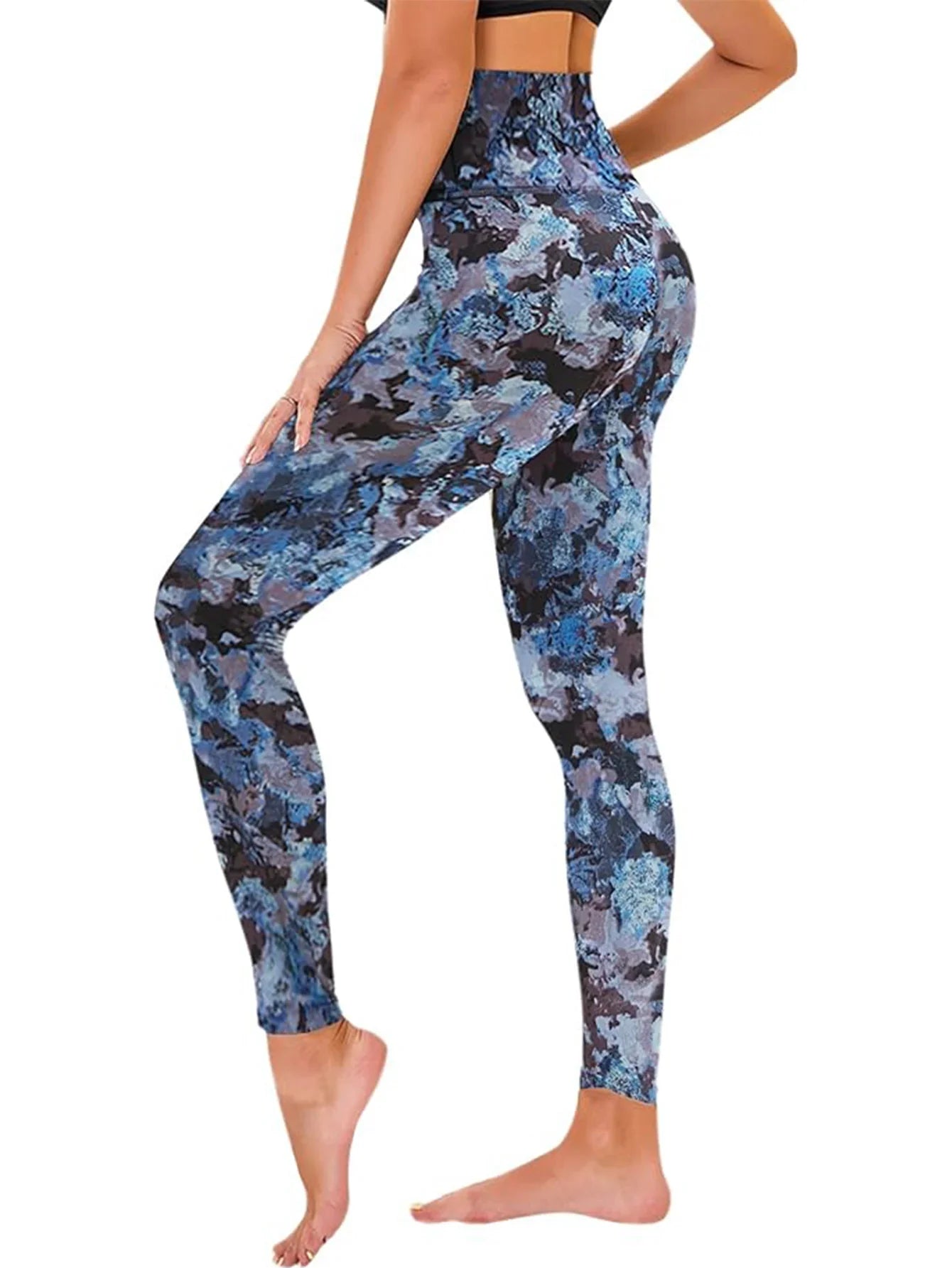 Cropped High-Rise Print Leggings - 3-Piece Set for Bold Style & Unmatched Comfort