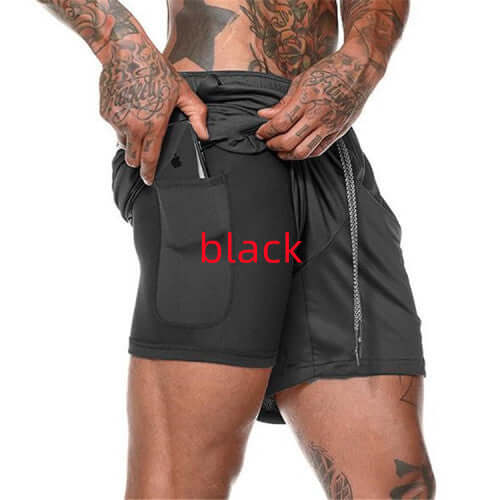 compression shorts with phone pocket