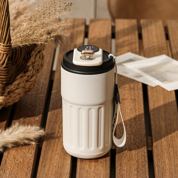 Smart Digital Thermal Bottle with LCD Display for Portable Coffee and Tea