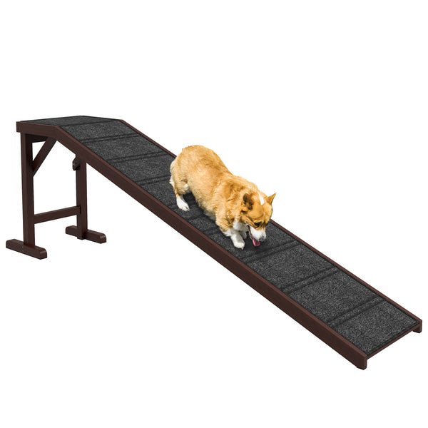 Pet Ramp for Dogs - Safe, Non-Slip Carpet & Elevated Platform for Easy Access