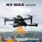 K9 Max drone with mountainous landscape in the background