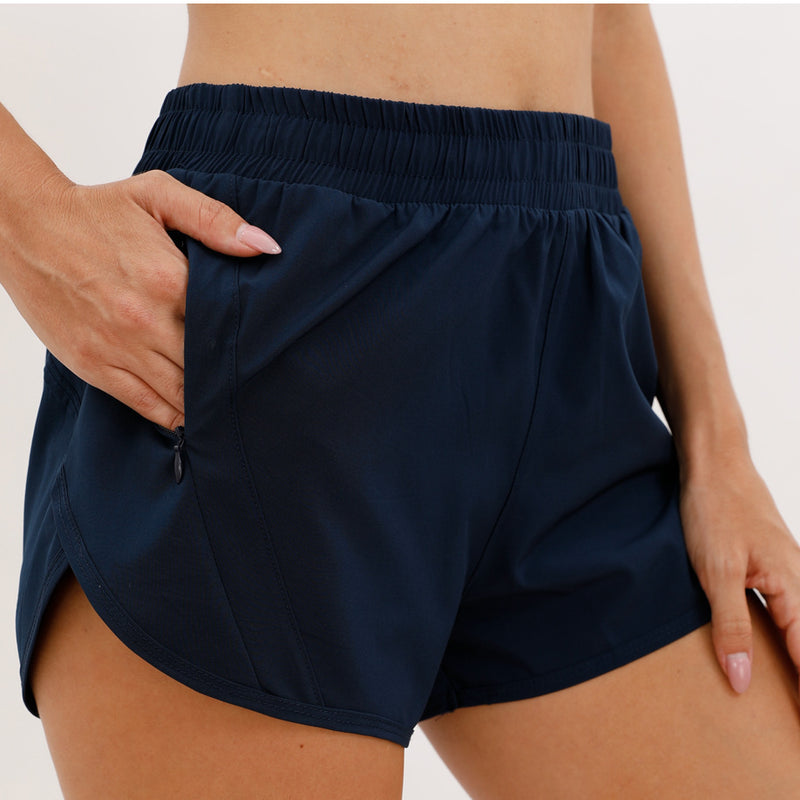Summer Adventure Shorts: Breathable, Loose Fit with Zipper Pockets for Confident Outdoor Runs & Fitness Fun!