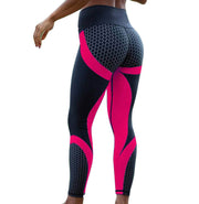 Yoga fitness leggings combine seamless push-u