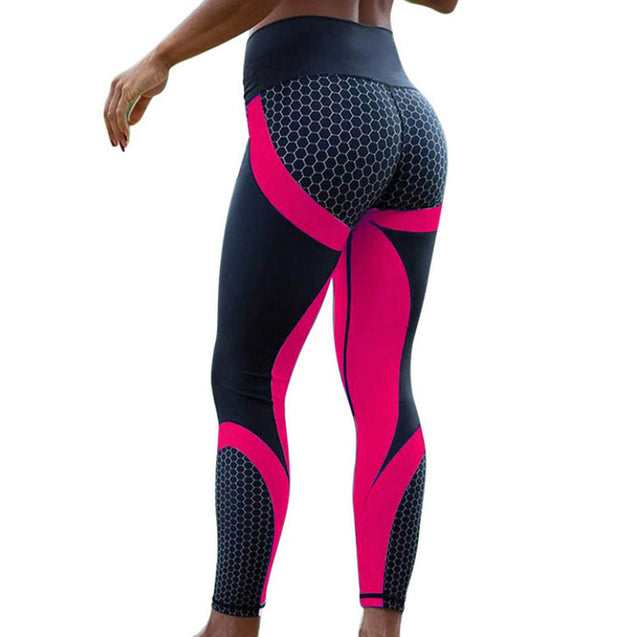 Yoga fitness leggings combine seamless push-u