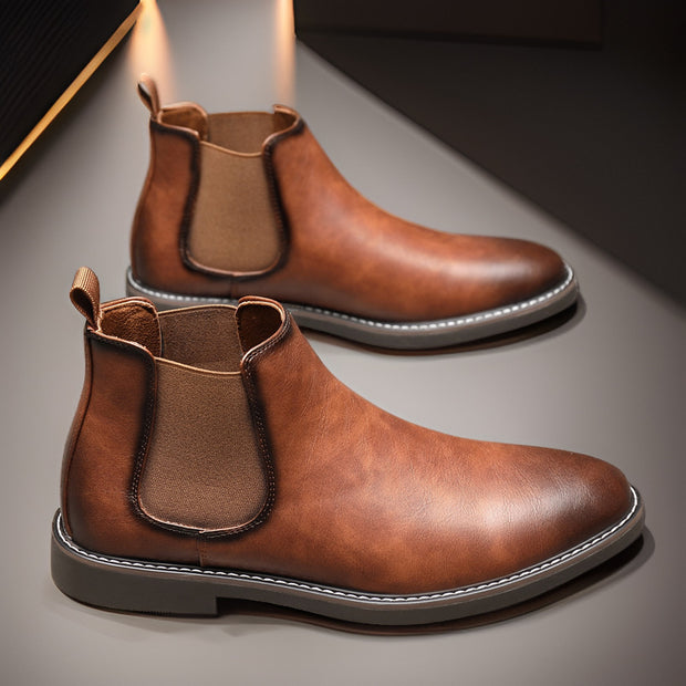 Stylish British Retro Chelsea Boots for Men - Versatile Footwear
