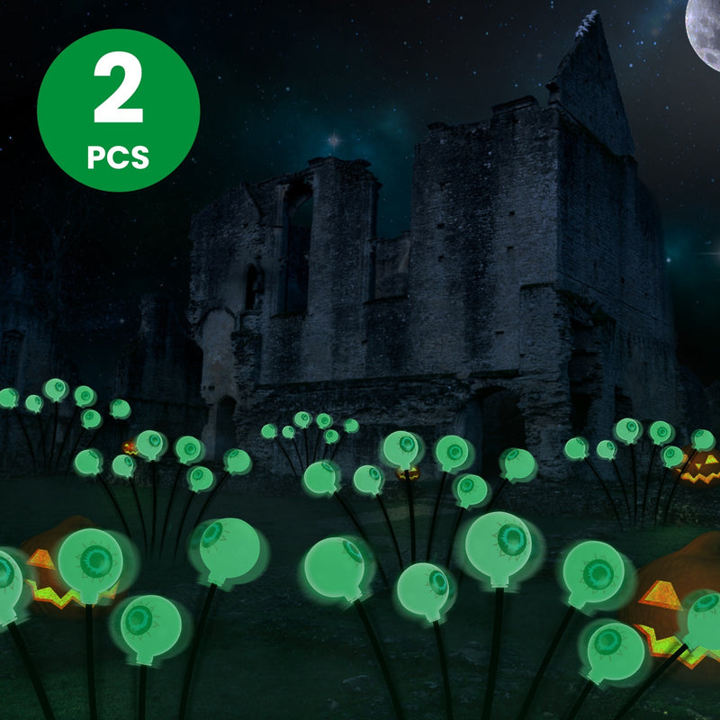 Solar Eyeball Lights Halloween Decor- 2pk