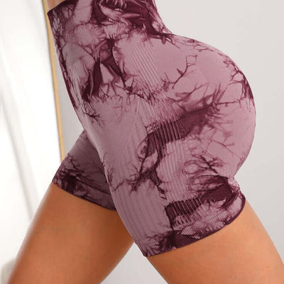 Seamless High-Waist Tie-Dye Yoga Pants for Ultimate Comfort and Hip-Lifting Style
