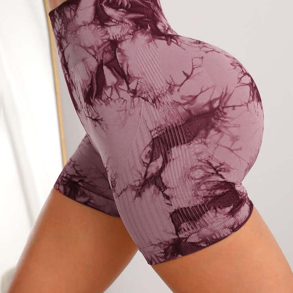 Seamless High-Waist Tie-Dye Yoga Pants for Ultimate Comfort and Hip-Lifting Style