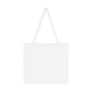 White tote bag on a white background