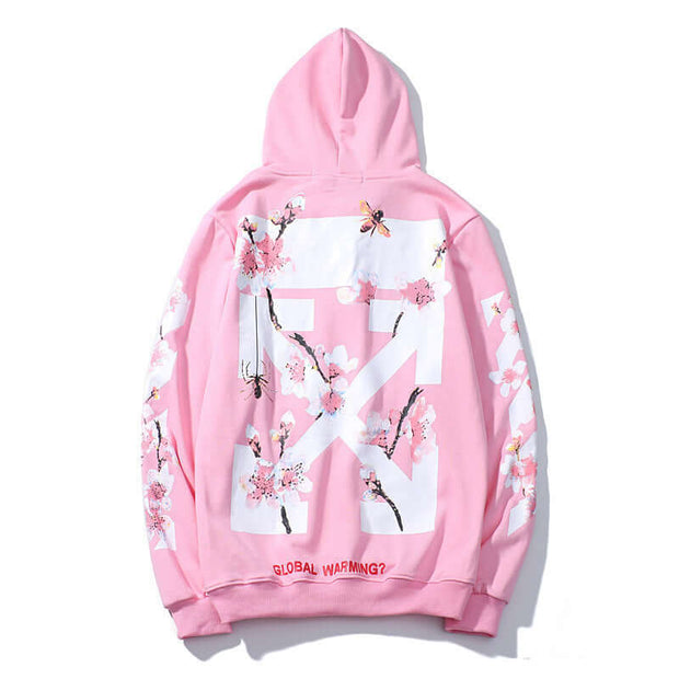 Sakura Arrow Print Unisex Hoodie
