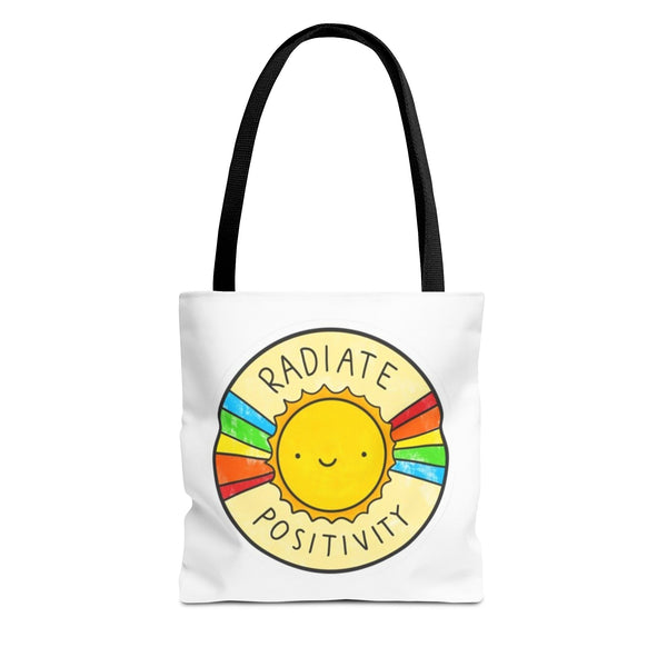 Radiate Positivity Tote Bag - Eco-Friendly Companion for Adventures