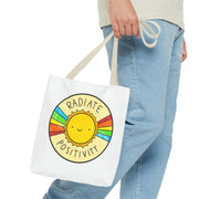 Radiate Positivity Tote Bag - Eco-Friendly Companion for Adventures