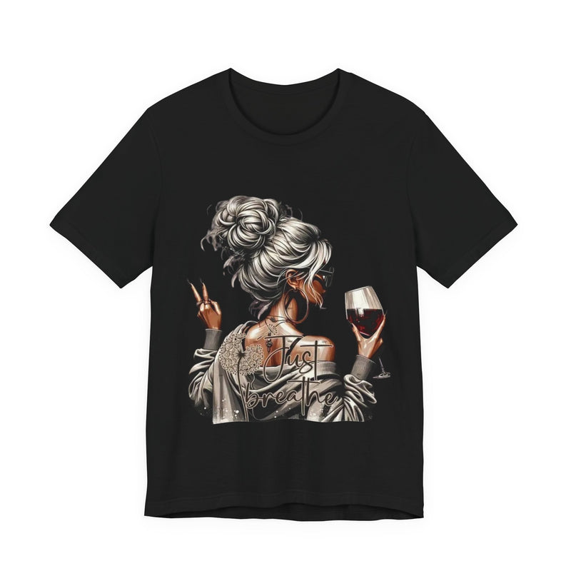 Chic Wine Lover Tee - Perfect for Wine Nights, Casual Outfits & Gifting Friends! Embrace Relaxed Style & Celebrate Your Passion!