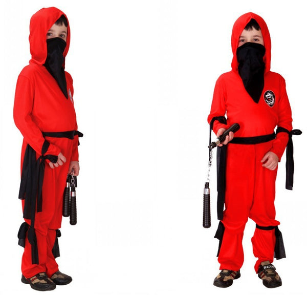 Red Dragon Ninja Costume for Kids - Unleash Their Inner Hero with a Fearless Adventure Awaits!