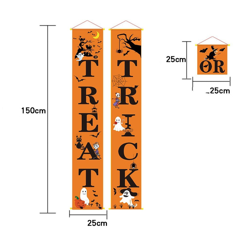 Spooktacular Outdoor Halloween Banner – Transform Your Space with Enchanting Couplets for a Hauntingly Fun Celebration!