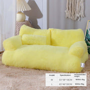 Cozy Flannel Pet Sofa - Large Stylish Retreat 