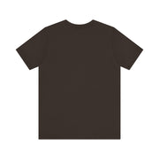 Plain brown t-shirt on a white background