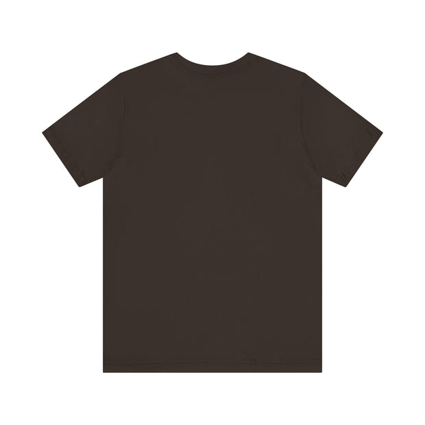 Plain brown t-shirt on a white background