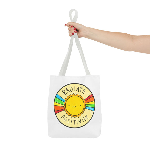 Radiate Positivity Tote Bag - Eco-Friendly Companion for Adventures