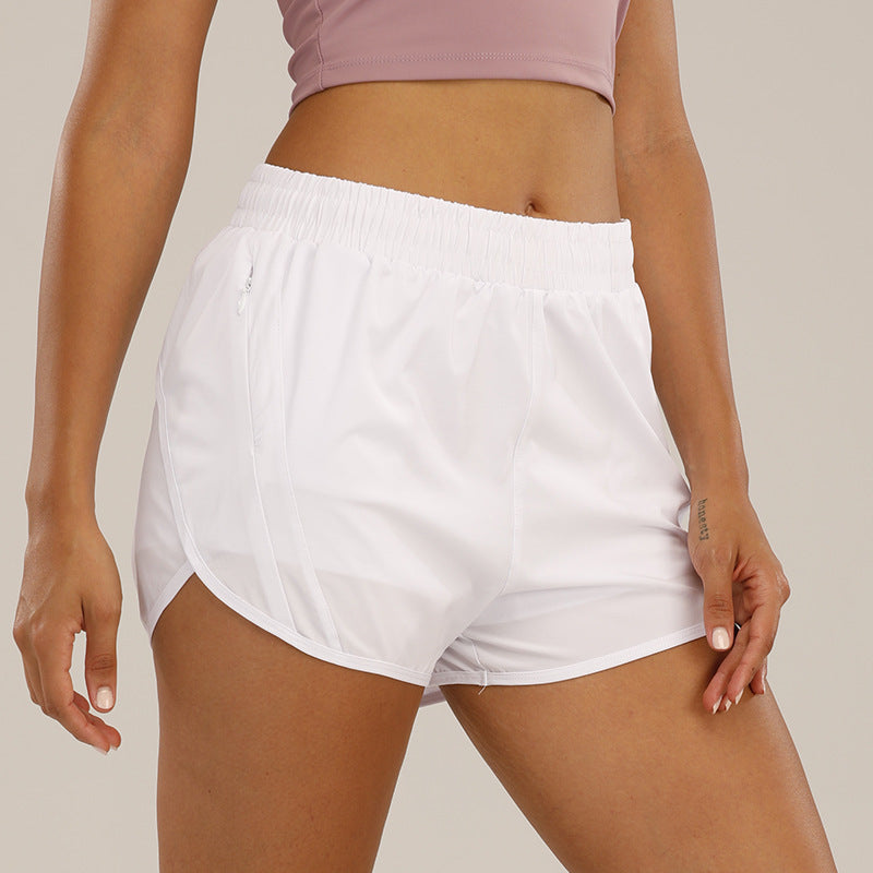 Summer Adventure Shorts: Breathable, Loose Fit with Zipper Pockets for Confident Outdoor Runs & Fitness Fun!