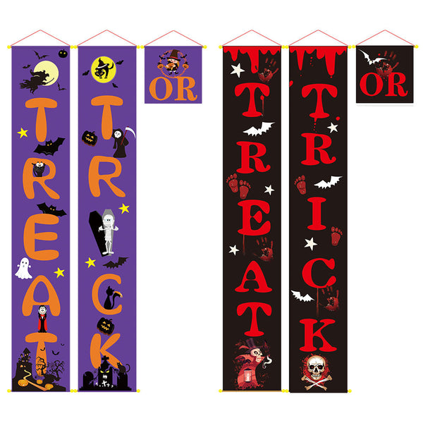 Spooktacular Outdoor Halloween Banner – Transform Your Space with Enchanting Couplets for a Hauntingly Fun Celebration!