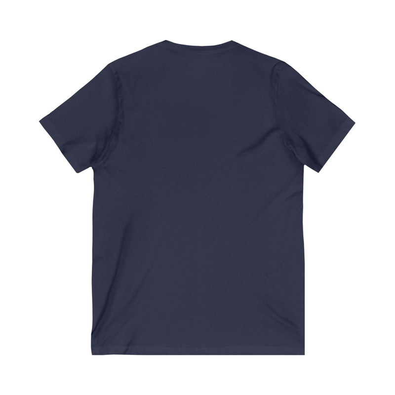 Navy blue t-shirt on a white background