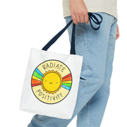 Radiate Positivity Tote Bag - Eco-Friendly Companion for Adventures