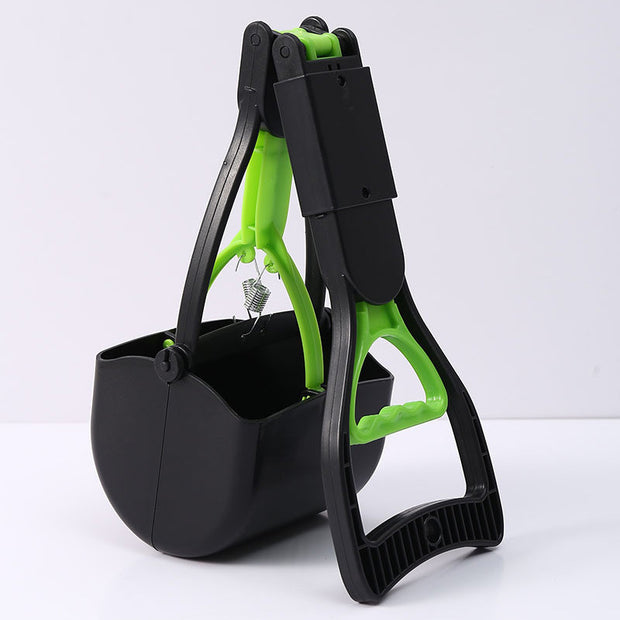 Folding Pooper Scooper for Dogs - Medium Size, Easy Clean Outdoor Tool for Hassle-Free Pet Waste Disposal
