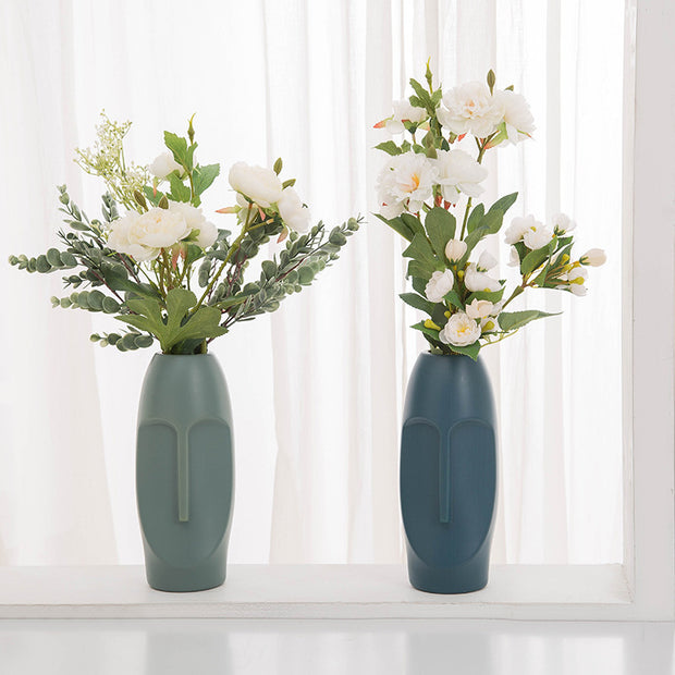 Plastic Imitation Glazed Vase Living Room Flower Vase