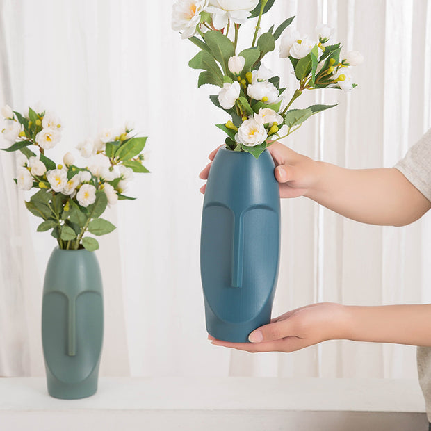 Plastic Imitation Glazed Vase Living Room Flower Vase
