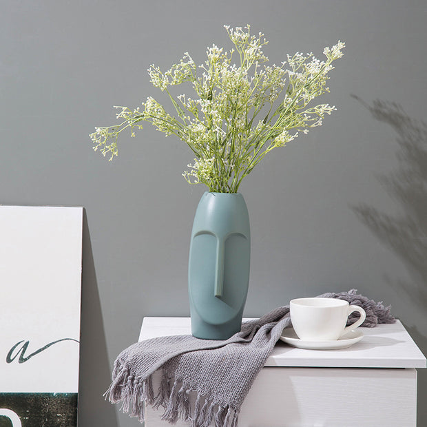 Plastic Imitation Glazed Vase Living Room Flower Vase