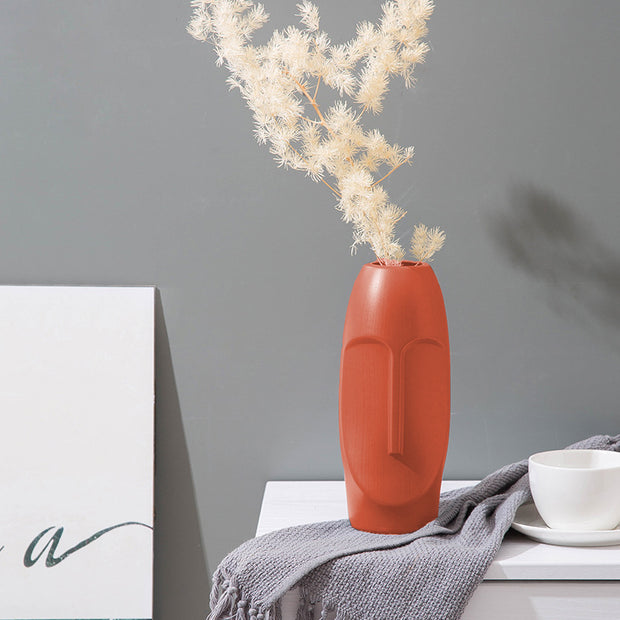 Plastic Imitation Glazed Vase Living Room Flower Vase