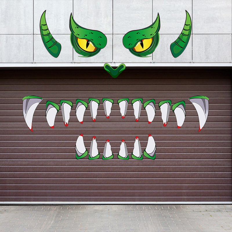 Spook-tacular Green Monster Eyes – Transform Your Door into a Halloween Haunt with Eye-Catching Decor!
