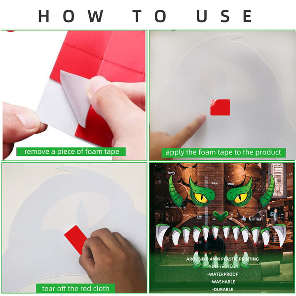Spook-tacular Green Monster Eyes – Transform Your Door into a Halloween Haunt with Eye-Catching Decor!