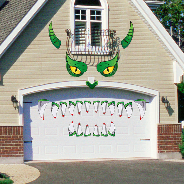 Spook-tacular Green Monster Eyes – Transform Your Door into a Halloween Haunt with Eye-Catching Decor!