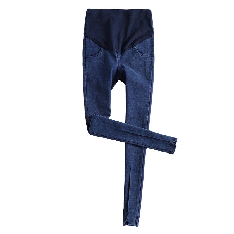 Blue jeans on a white background