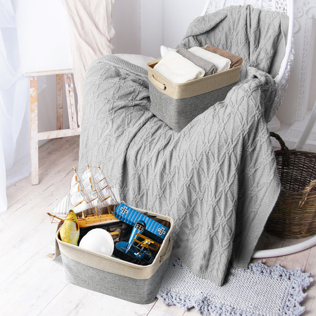 Linen storage basket 