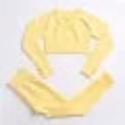 Yellow fitness set on a white background