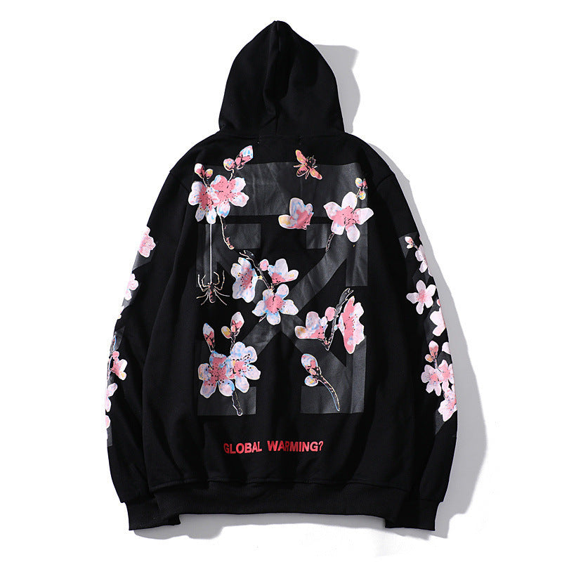 Sakura Arrow Print Unisex Hoodie -Make a Bold Statement In Style