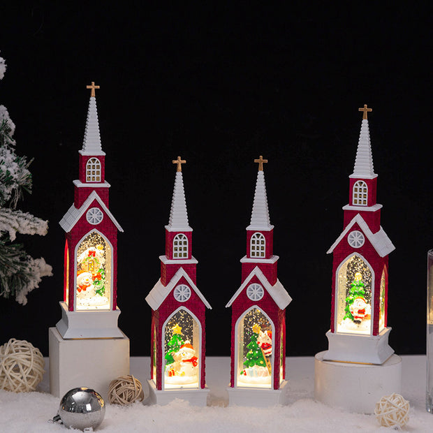 Christmas Candle Light for Desktop - Decorative LED Holiday Centerpiece