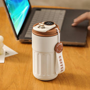 Smart Digital Thermal Bottle with LCD Display for Portable Coffee and Tea