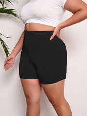 Plus Size High-Waist Lift Hip Shorts