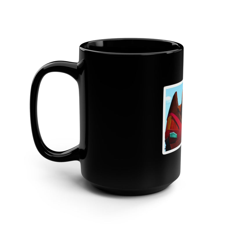 Grizzly Dude Black Mug | Hilarious Bear Cup for Camping Lovers