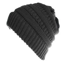 Mixed Color Knitted Wool Hat for Women - Non-labeled Ponytail Design for Comfort and Style