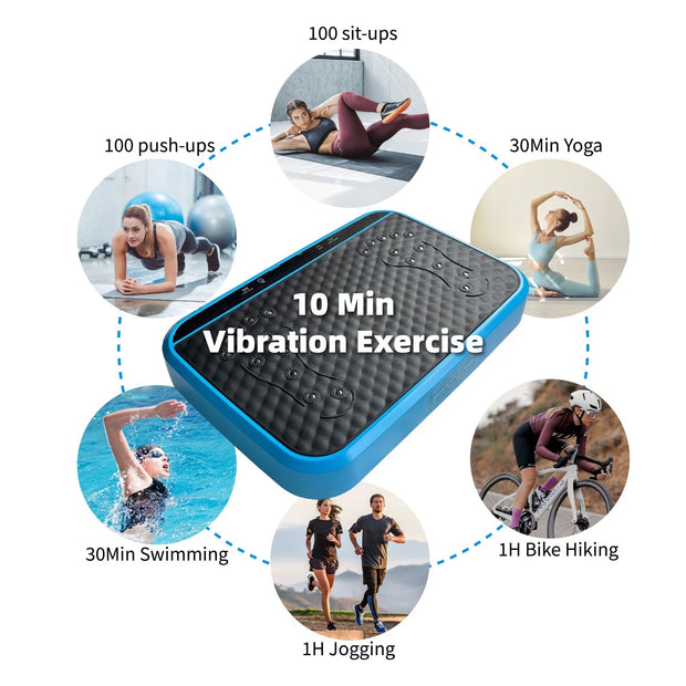 Vibration Plate Exercise Machine for Whole Body Fitness, 120 Speed Levels, Lymphatic Drainage & Weight Loss Workout