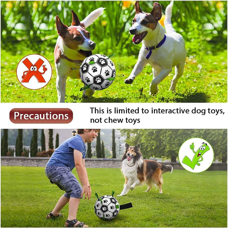 Interactive Dog Soccer Ball Toy - Boost Outdoor Fun & Training for Large Dogs! Perfect for Border Collies & Active Pups!
