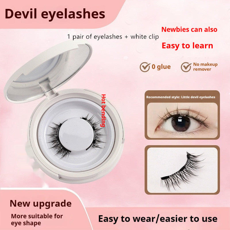 Magnetic Little Devil Eyelashes: Effortless Glam, No Mess, All Day Confidence!