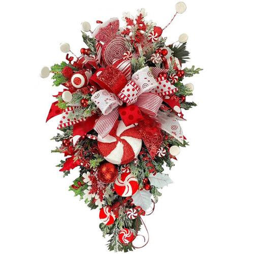 Christmas Door Hanging Decoration - Festive Wall Art for Holiday Cheer