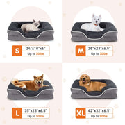 Memory Foam Pet Bed For Small Dogs & Cats With Washable