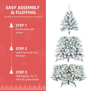 PVC Christmas Tree for Festive Holiday Decorations, Realistic Look & Easy Setup